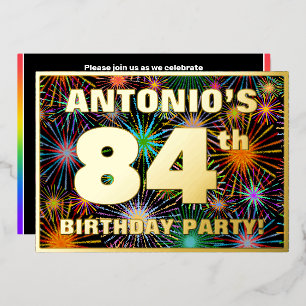 84th Birthday Party — Fun, Colourful Fireworks Loo