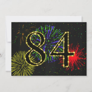 84th birthday party invitate invitation