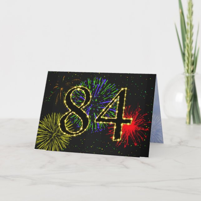84th Birthday Party Invitation (Front)