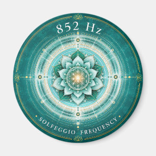 852 Hz Solfeggio Frequency Magnet Flower of Life
