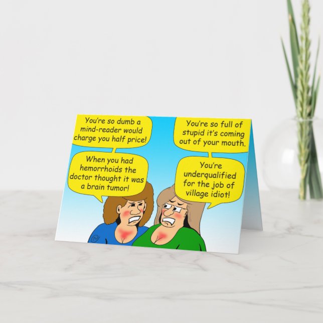 858 I'm sorry card cartoon card (Front)