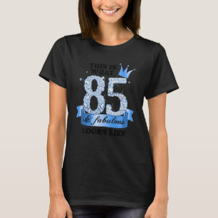 85 & Fabulous I Blue White Party Group Candid Phot T-Shirt