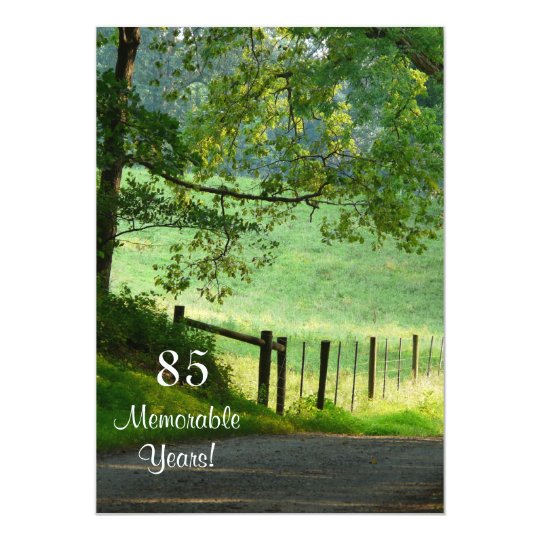 85 Memorable Years/Birthday Celebration-Male Card