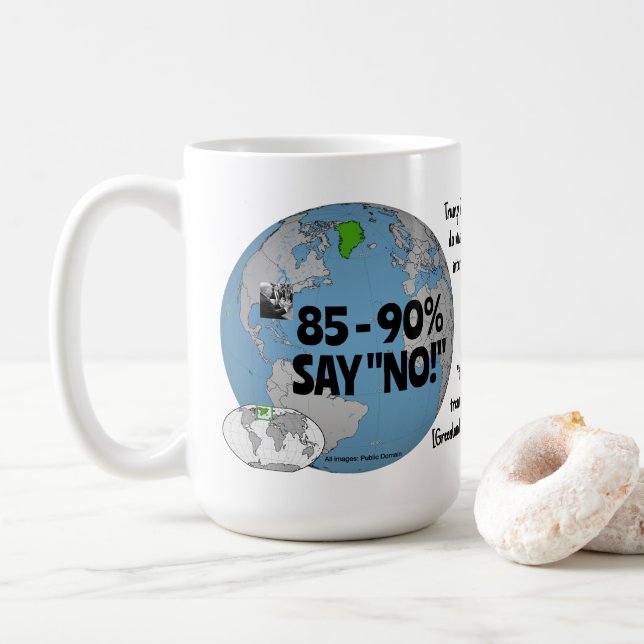 85 to 90% say NO by RoseWrites Mug (With Donut)
