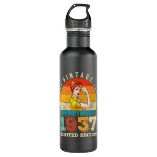 85 Year Old Bday 1937 Vintage 85th Birthday Women 710 Ml Water Bottle