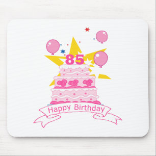 85 Year Old Birthday Cake Mouse Pad