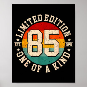 85 year old vintage 1941 limited edition 85th poster