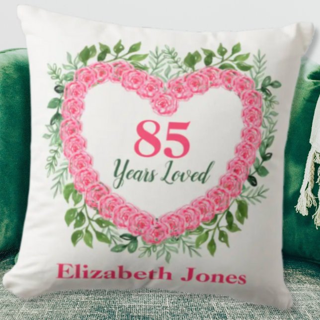 85 Years Loved 85th Birthday Pillow (Creator Uploaded)