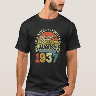 85 Years Old  Awesome Since August 1937 85th Birth T-Shirt