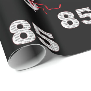 85th Birthday Balloon Bouquet Wrapping Paper