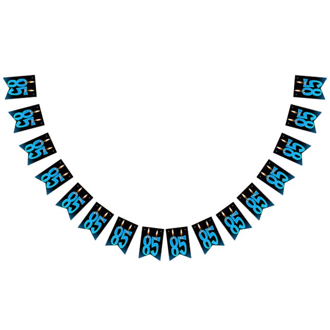 85th birthday candles with eyeballs bunting  (All)