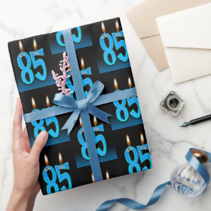 85th Birthday Candles with Eyeballs  Wrapping Paper