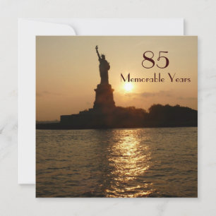 85th Birthday Celebration/Statue of Liberty Sunset Invitation