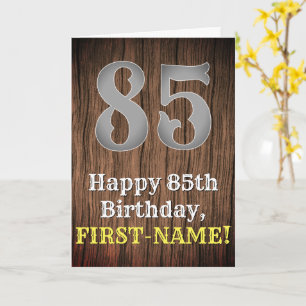 85th Birthday: Country Western Inspired Look, Name Card