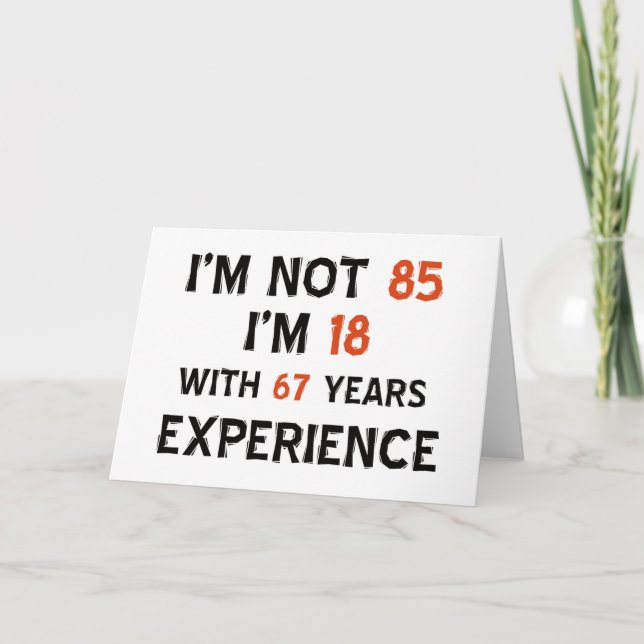 85th birthday designs card (Front)