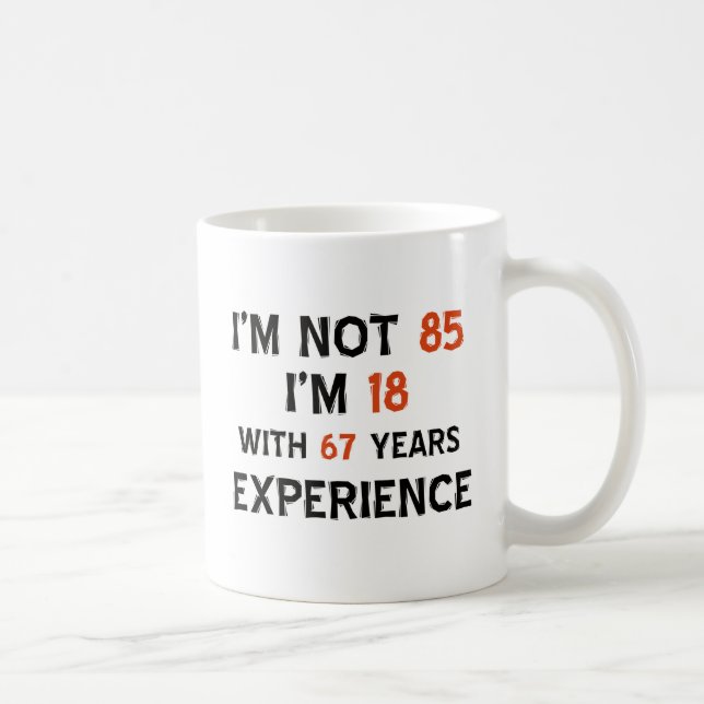 85th birthday designs coffee mug (Right)