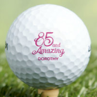 85th Birthday Gift for Sister Pink Script Feminine