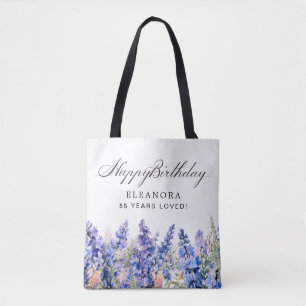 85th Birthday Gift July Birth Month Flower Tote Bag