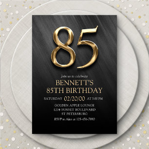 85th Birthday Invitation