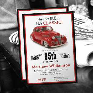 85th Birthday Not Old But Classic 1939 Coupe Men's Invitation