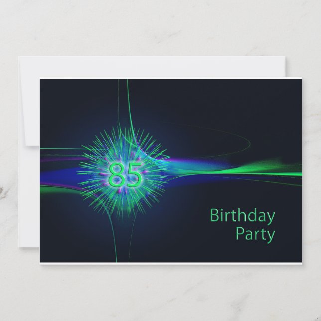 85th birthday party invitation (Front)