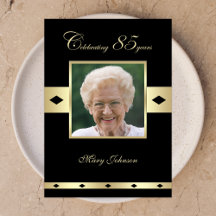85th Birthday Party Invitation Photo 85th