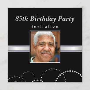 85th Birthday Party - Mens Photo Invitations