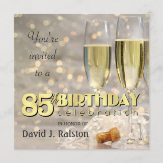 85th Birthday Party - Personalised Invitations