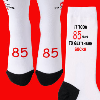 85th Birthday Socks Men Funny