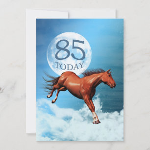 85th birthday Spirit horse party invitation