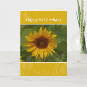85th Birthday Sunflower Card