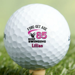 85th Golfer Gift for Friend - Keep Swinging Golf Balls