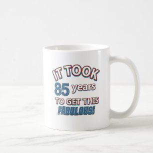 85th year birthday designs coffee mug