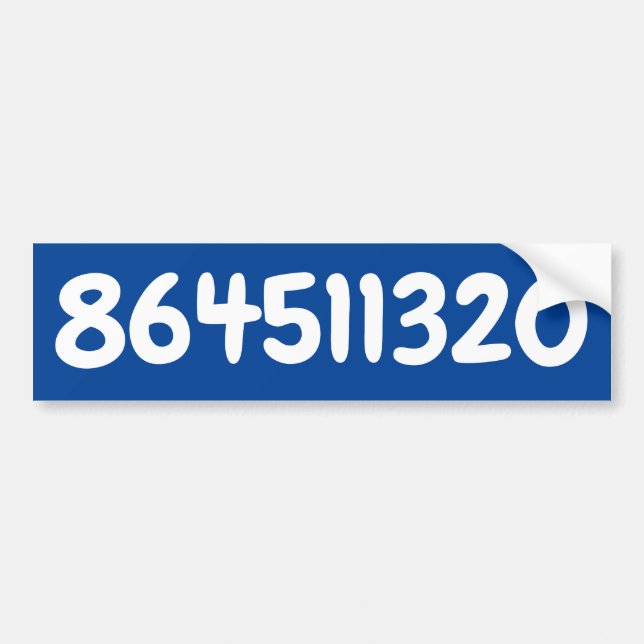 864511320 BUMPER STICKER (Front)