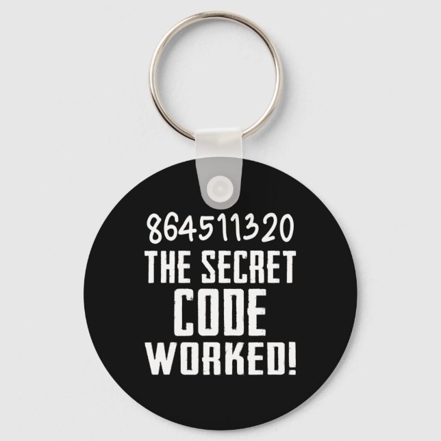 864511320 The Secret Code Worked! Trump Lost Biden Key Ring (Front)