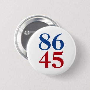 8645 Anti Trump 6 Cm Round Badge