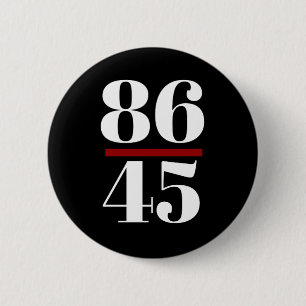 8645 Anti Trump 6 Cm Round Badge