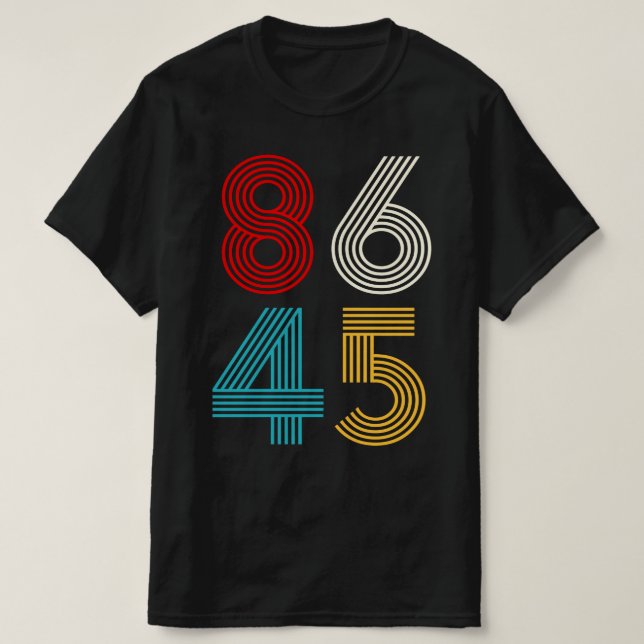 8645 ANTI TRUMP VINTAGE T-Shirt (Design Front)