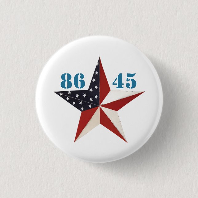 8645: Dump Trump 3 Cm Round Badge (Front)