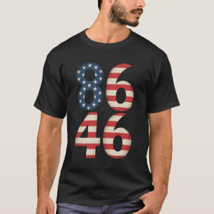 8646 American Flag Anti Joe Biden  T-Shirt