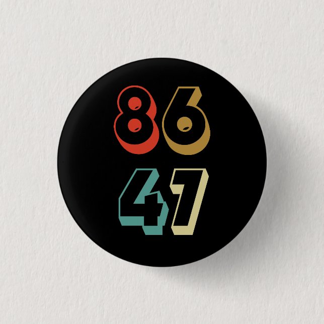 8647 Ant-Trump 3 Cm Round Badge (Front)