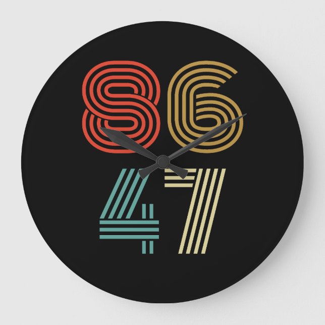 8647 Ant-Trump Large Clock (Front)