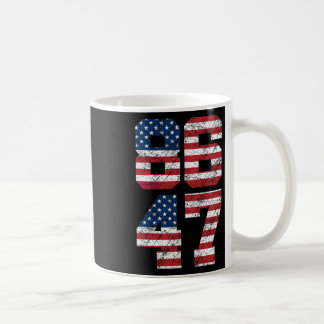 8647 Anti Trump 86 47 Retro Anti-trump Us Flag Pre Coffee Mug