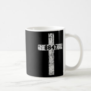 8647 Anti Trump Cross Christian Jesus 86 47 Retro Coffee Mug