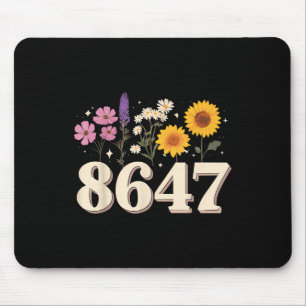 8647, Anti Trump, Floral Feminist, Subtle, Human R Mouse Pad