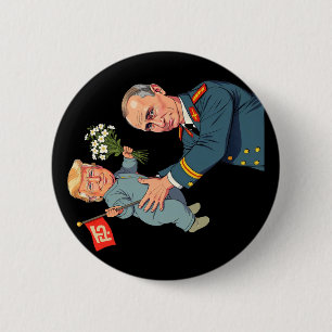 8647 Anti Trump Foxtrots Deltas Tangos Impeach Ant 6 Cm Round Badge