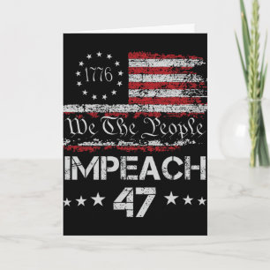 8647 Anti Trump Impeach Trump Impeach 47 Resist 86 Card