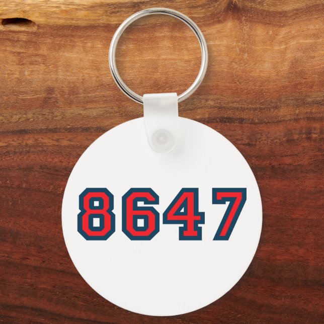 8647 Anti Trump Resistance Key Ring (Front)