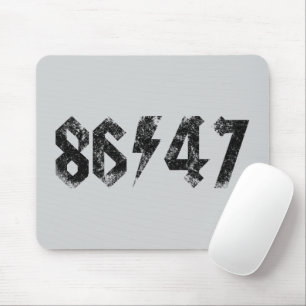8647 Anti Trump Retro Vintage 80s Rock Style Mouse Pad