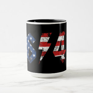 8647 Anti Trump Retro Vintage 80s Rock Style Mug